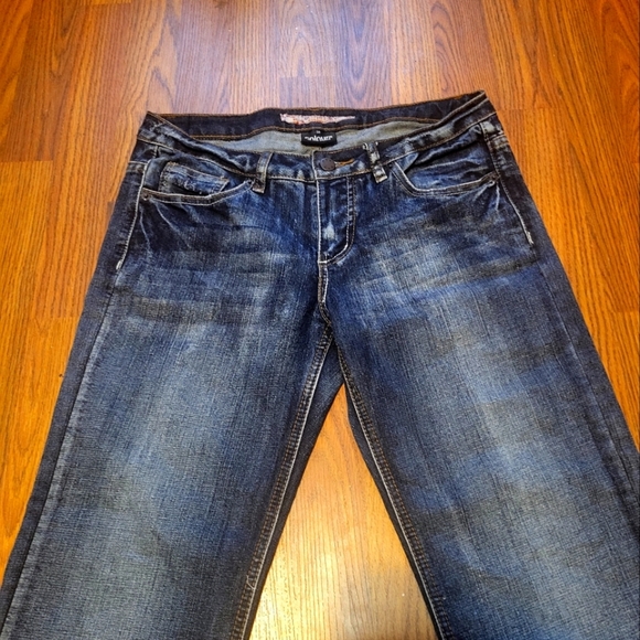 Mens colours of the world Jeans size 32x27 dark wash wide boot - Picture 4 of 8